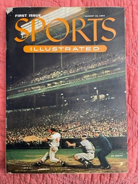 Sports Illustrated #1 First Issue: August 16 1954 With All 27 Cards Uncut  VG
