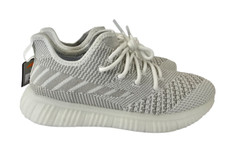 NEW Womens Avia White Mixed Knit Memory Foam Trainer Sneakers Ultra-Lightweight