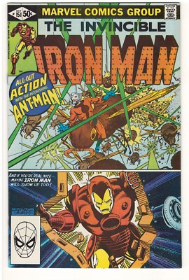 Iron Man #151 (VF+) 1981 Marvel Comics ''G.A.R.D.'s Gauntlet!'' WHITE PAGES!