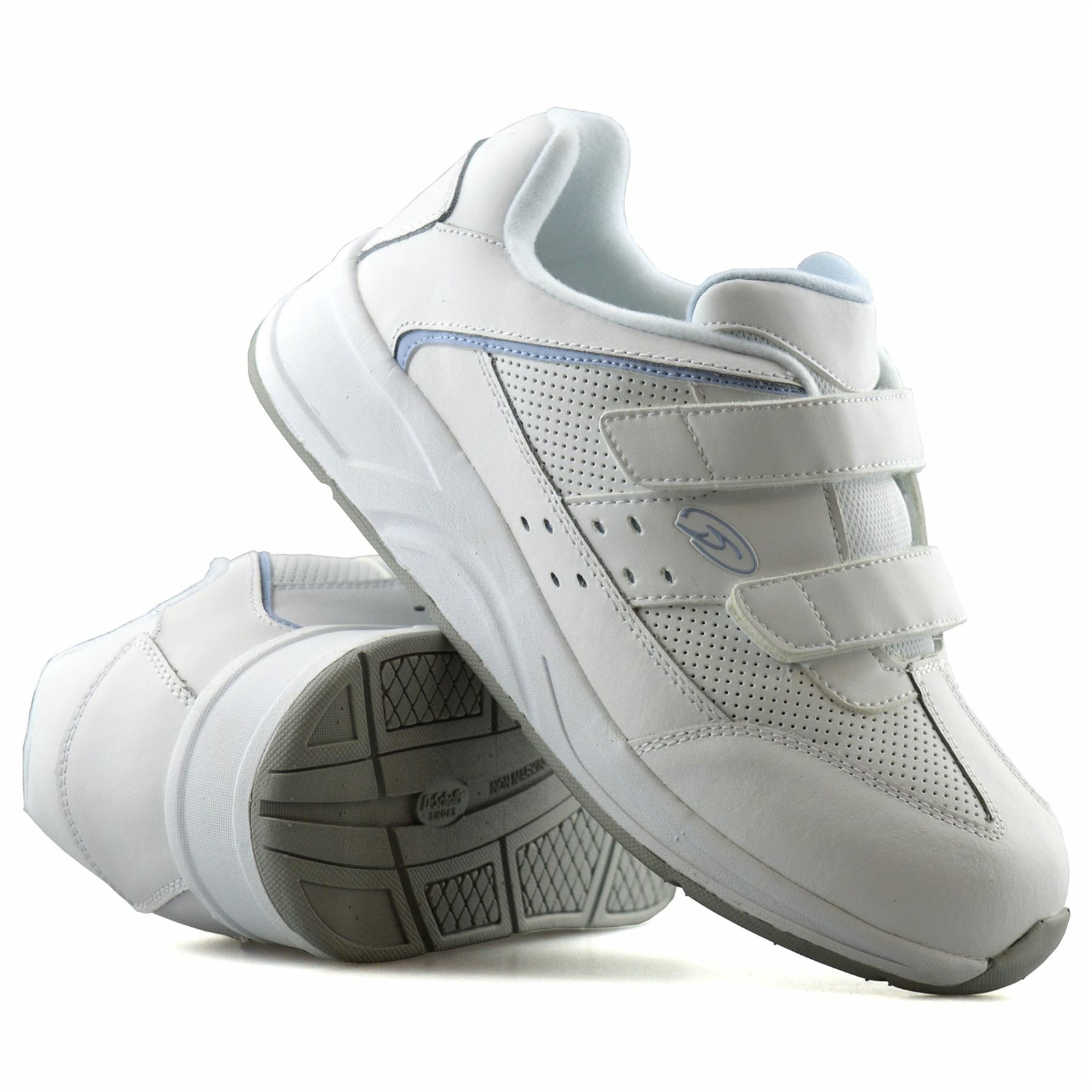 ladies wide fit velcro trainers