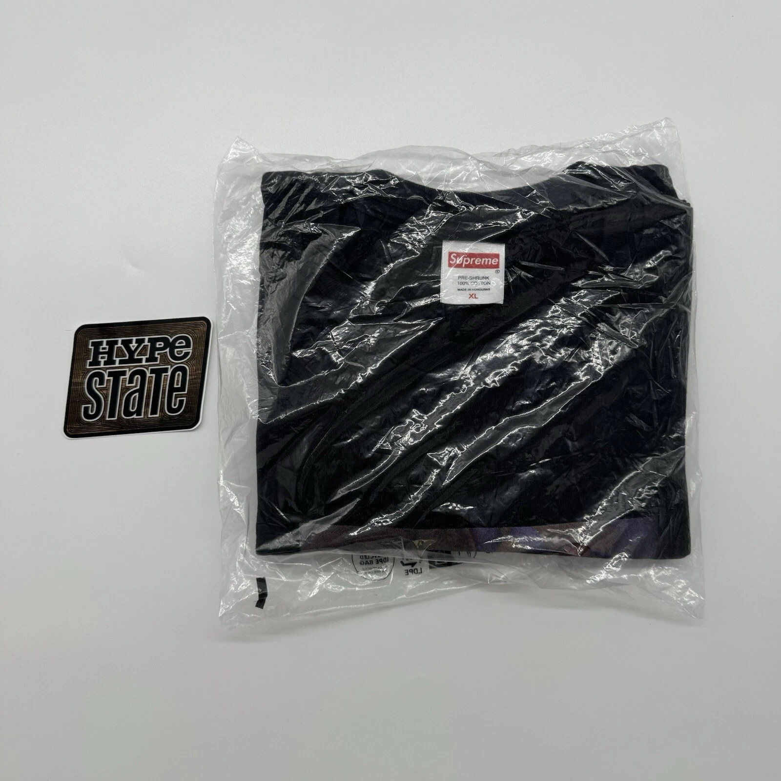 Tee shirt blanc neige Supreme noir