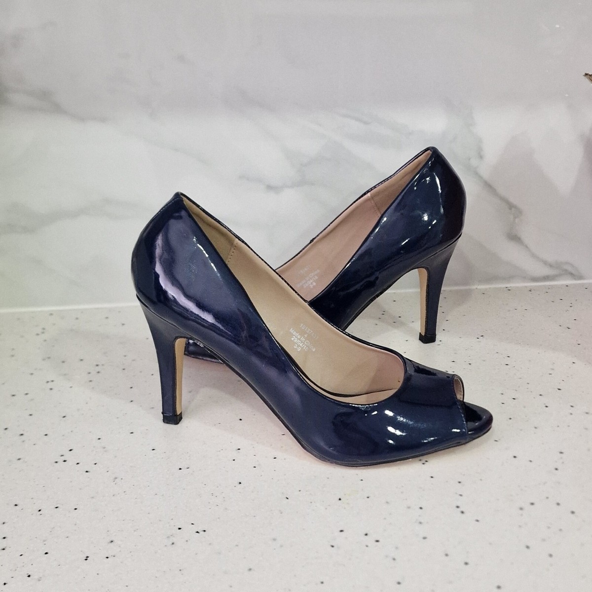 Toe Flats Dorothy Perkins Peep Toe Dorothy Perkins Size Navy Blue