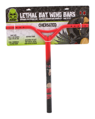 MADD Stunt Scooter Accessoires STRAIGHT LETHAL OVERSIZE Bat Wing red Kickboard