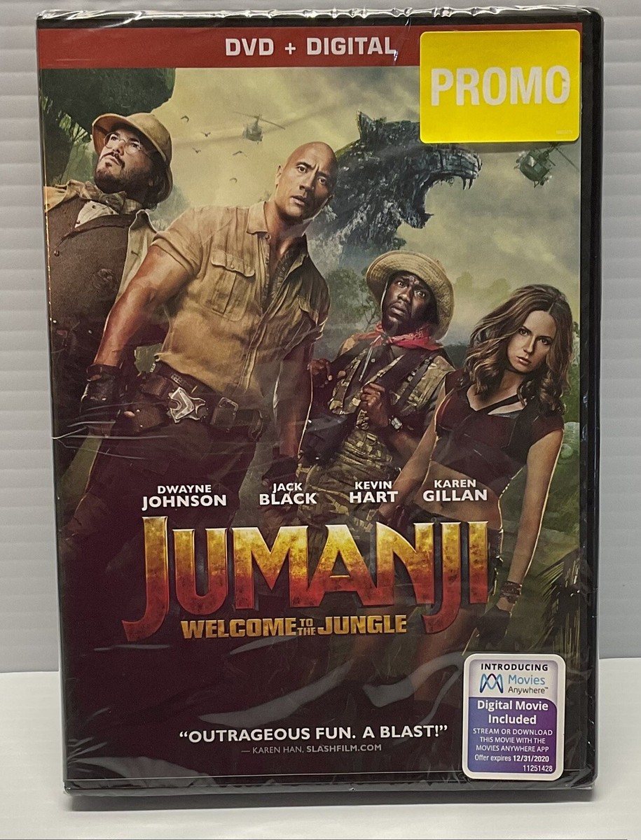 Jumanji: Welcome to the Jungle DVD Dwayne Johnson, Jack Black
