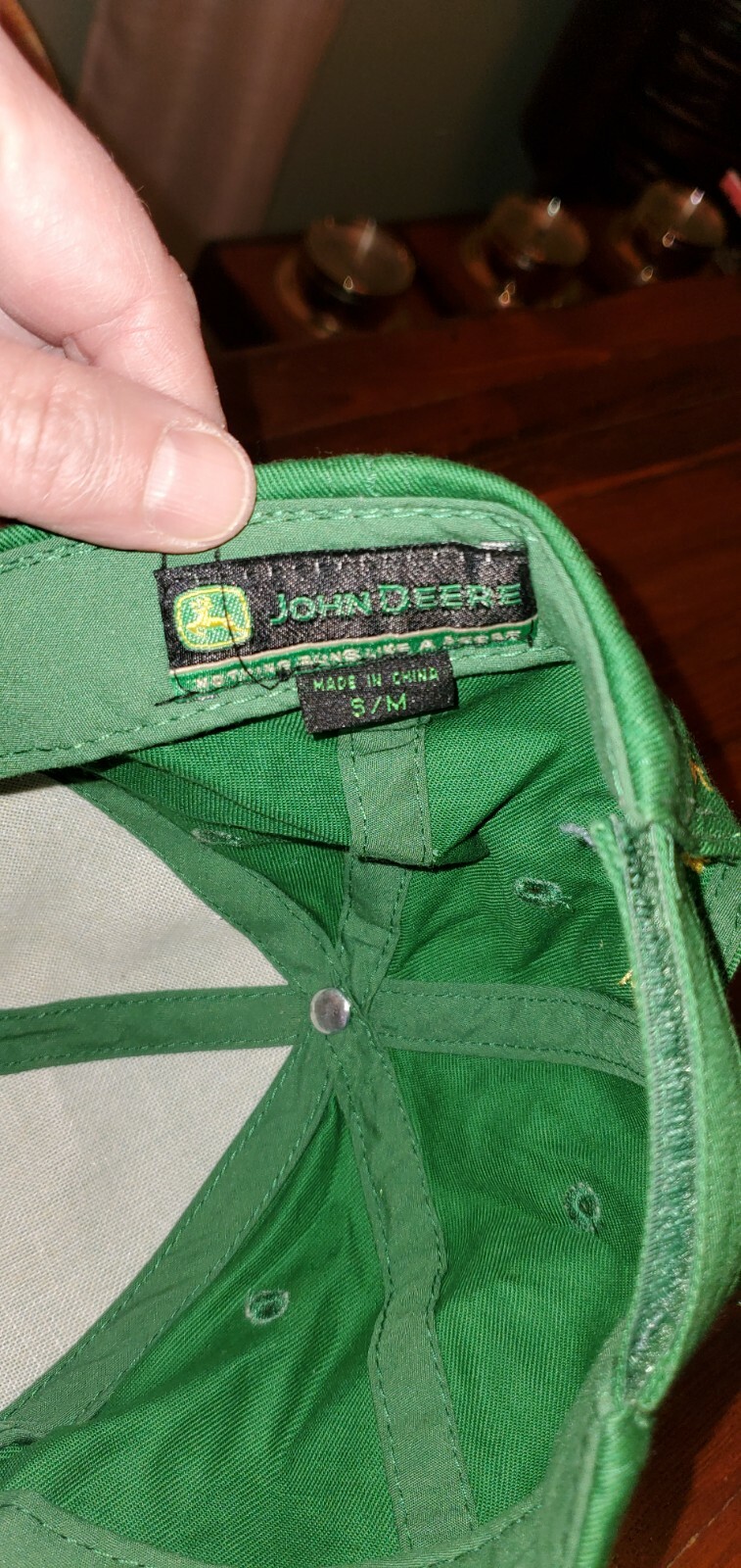 John Deere Trademark Logo Green Yellow Logo Men's Bas… Gem