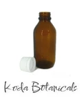 AMBER GLASS BOTTLE  with Tamper Evident Cap LEAK PROOF 50, 100, 200 or 500ml