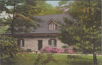 #ad Vintage Hand Colored Postcard George Washington Shrine 1700 House NY $18.95