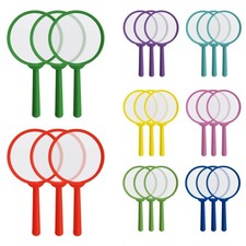 24Pcs Kids Magnifying Glasses Plastic Magnifier Colorful Hand Lens 5X Mini Ma...
