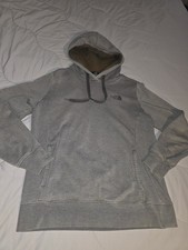 The North Face Big Logo Gray Hoodie Pullover Size Large