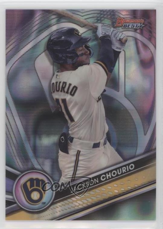 2022 Bowman's Best Top Prospects Aqua Lava Refractor 116/199 Jackson Chourio 1j2