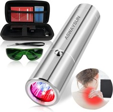 Red Light Therapy, Portable Powerful Red Infrared Light Therapy Device w/5 LEDs