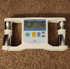 Omron HBF-301 Body Fat Analyzer LCD Digital Monitor White/Silver/Blue