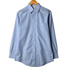 Used Brooks Brothers 1818 long-sleeved cotton check shirt size M men's 