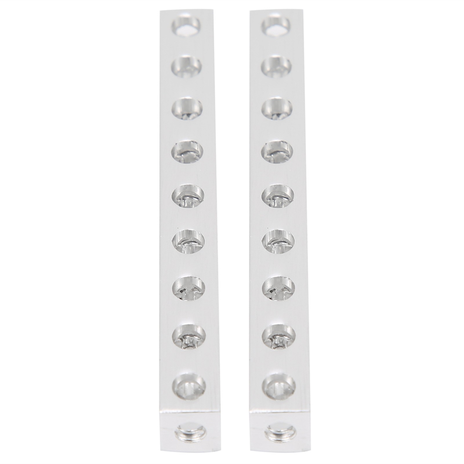2pcs 3106‑0009‑0072 Robotic Structure Square Beam Part 9 Holes 8 X 8 X 72mm.