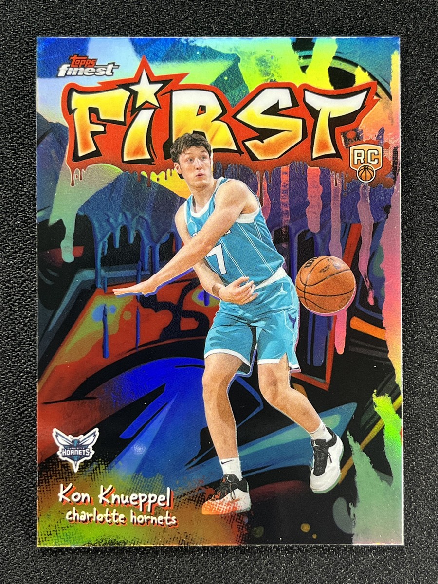 2025-26 Topps Finest Kon Knueppel #F-4 Silver Refractor First Rookie RC &05041
