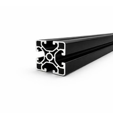 Aluprofil 40x40 mm Nut 8 | schwarz | Item kompatibel | Ultraleicht | Alunut 