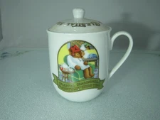 Vintage Celestial Seasonings Herb Teas Sleepytime Teddy Bear 1985 Cup with Lid