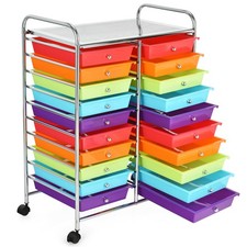 Office Rolling Cart 20 Storage Drawers Scrapbook Paper Studio Organizer