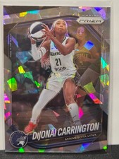 2025 Panini Prizm WNBA Parallel Cracked Ice Silver DIJONAI CARRINGTON #9 Lynx
