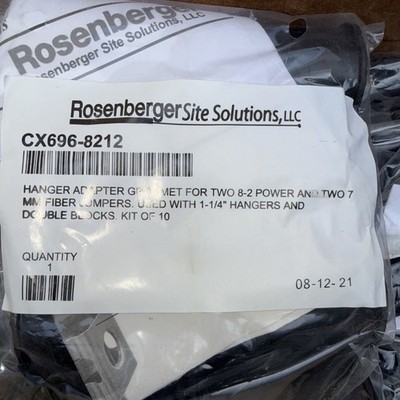 Rosenberger CX696-8212 Hanger Adapter Grommet for Two 8-2 Power and Two 7 MM Fib