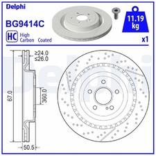 Delphi Bremsscheiben + Beläge hinten A2224232012 2314230212 2224232012 | 875999