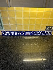 Rowntrees Chocolates And Pastilles Enamel Advertising Sign Lovely