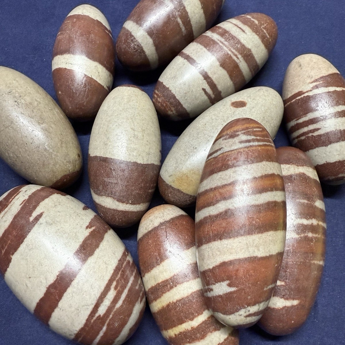 4 Inch Shiva Lingam stone from India -Narmada River -Palm size