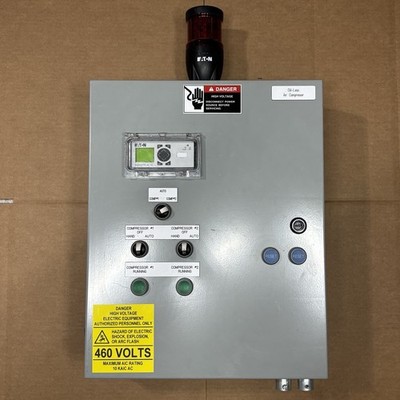Eaton Industrial Control Panel Dual Motor Compressor Easy719-AC-RC Complete