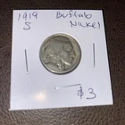 1919 S Buffalo Nickel. $3