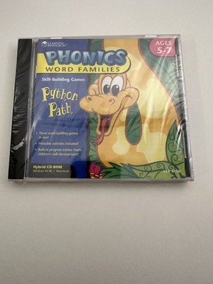 Learning Resources Phonics Word Families Python Path PC Macintosh Windows 95/98