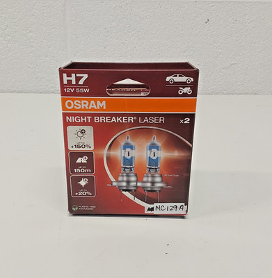 Like-New OSRAM H7 Night Breaker Laser 64210NL-2HB Halogen Headlight Bulbs 2X