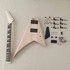 DIY Black Pickguard 6 String Electric Guitar Kit black hardware — photo 5
