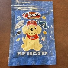 Raising Cane's Chicken Kids Meal Toy - 2025 Pup Dress Up - For Plush New, Sealed