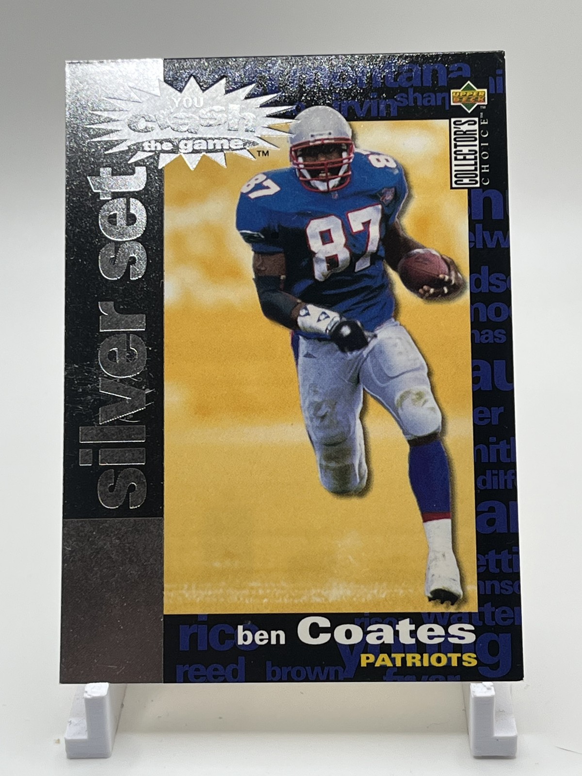 Ben Coates (Game Date-October 8) #C26a 1995 Collector's Choice Football You Crash the Game Gold