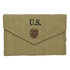 M1942 FIRST AID POUCH MARKED JT&L 1943 World War Supply (1083)