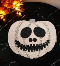 4 Beaded Jack Skellington White Pumpkin Hallo...
