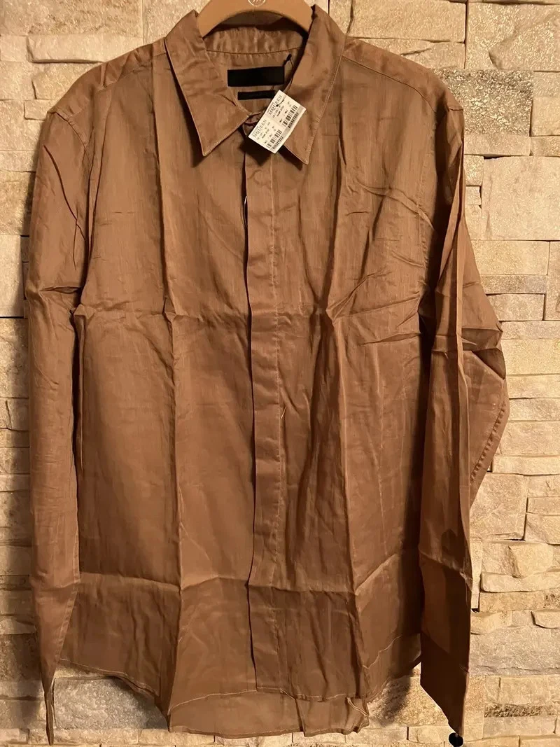 Alexander McQueen — ALEXANDER MCQUEEN COFFEE COLOR SHIRT ITALY SIZE 52 US M
