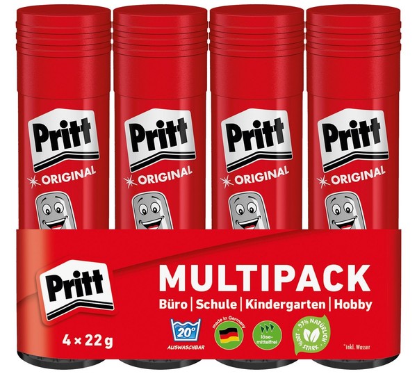 Pritt Klebestift 4 22 G, Multipack-image