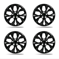 Aerospace-Grade ABS Hubcaps for 2023-2025 CR-V 17in Steel Wheel Gloss Black -NEW