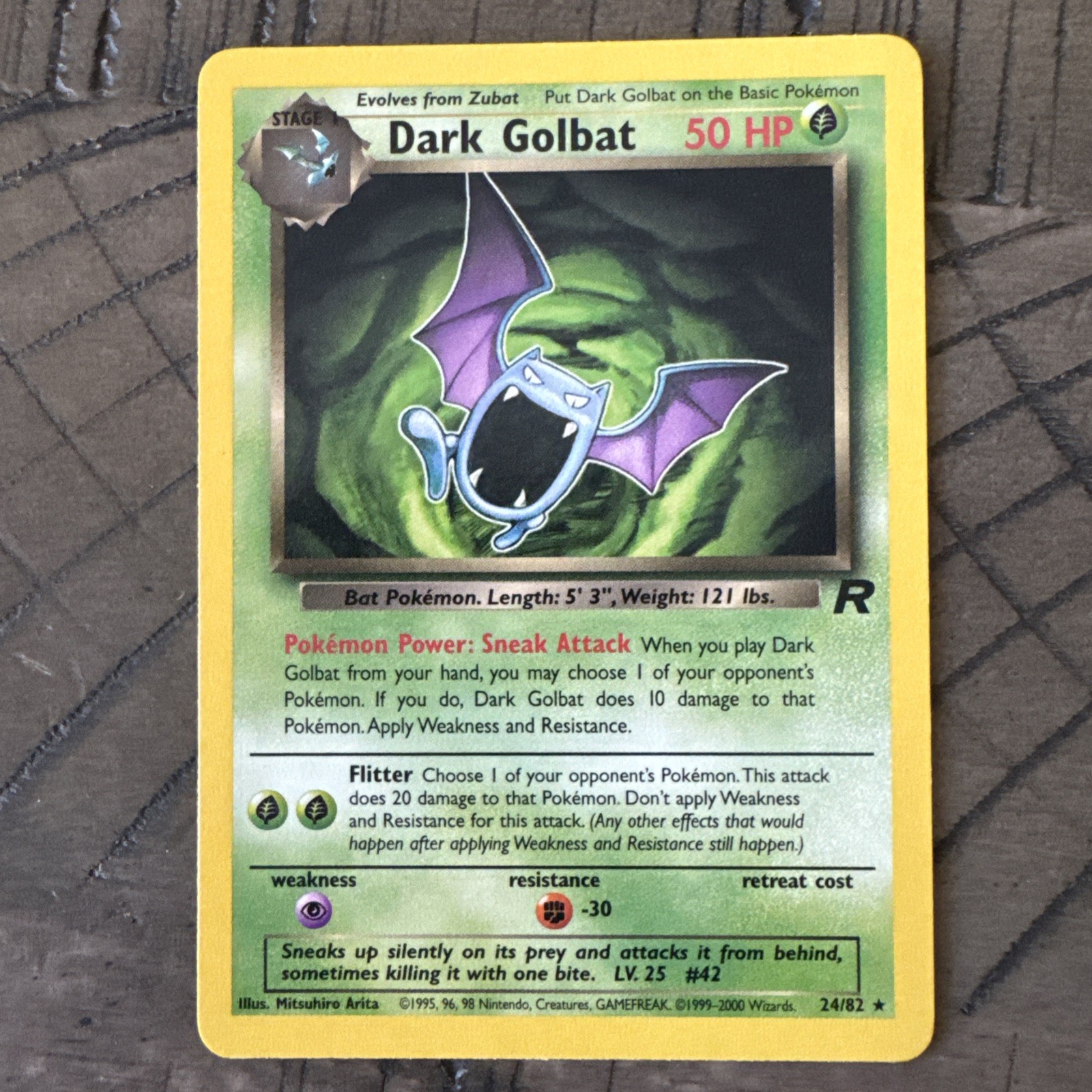 Dark Golbat 24/82 Pokemon Team Rocket Non-Holo Unlimited