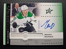 2024-25 UD Ultimate Collection Emblems Rookie Auto #UER-MB Mavrik Bourque