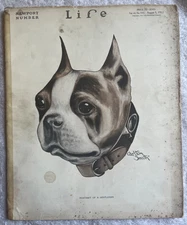 Life magazine 1912 amazing dog cover car ads Pall Mall cigarettes Carlton Smith