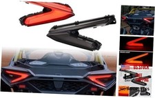 LED Tail Lights Assembly for Can-Am Maverick R, LED Smoked Black Taillights