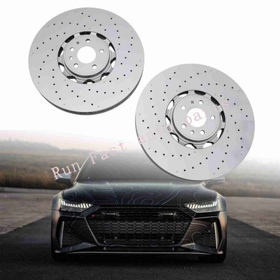 4K0615301S Front Disc Brake Rotor Set for 2021-2024 Audi RS6 Avant RS7 Sportback