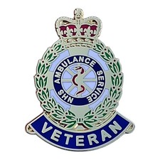 NHS National Health Service Ambulance Service Veteran Hard Enamel Pin Badge