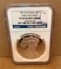 2013-W American Silver Eagle - NGC PF69 Early Releases Blue Label