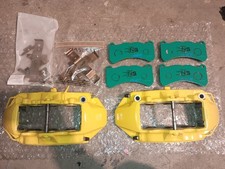 2021 Maserati Levante-s M161 Brembo Front Brake Caliper Set 6p Oem Devil Yellow
