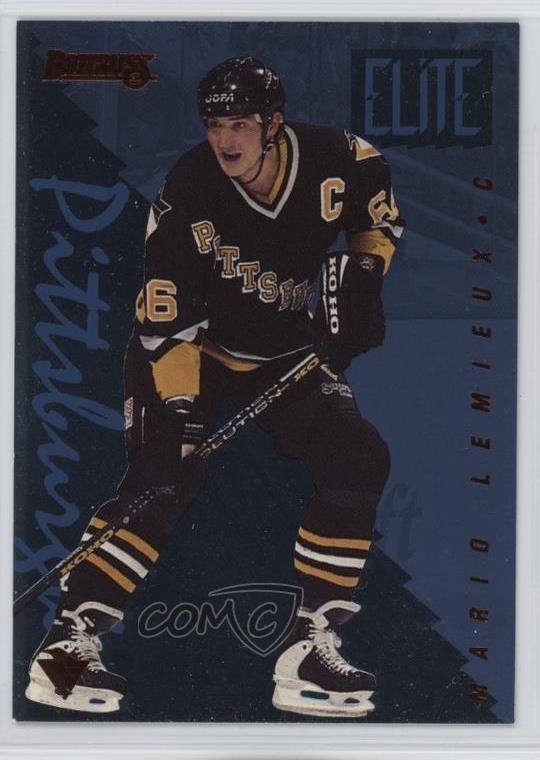1995-96 Donruss Elite Series /10000 Mario Lemieux #9 HOF 4w8
