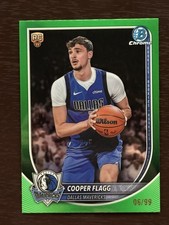 Cooper Flagg Rookie Green  /99 Topps Bowman Chrome 2025 RC Mavericks