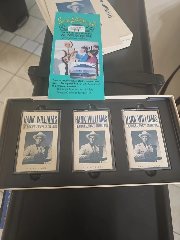 Hank Williams Original Singles Collection 3 Cassette Edition Box Set Foto 3 de 4
